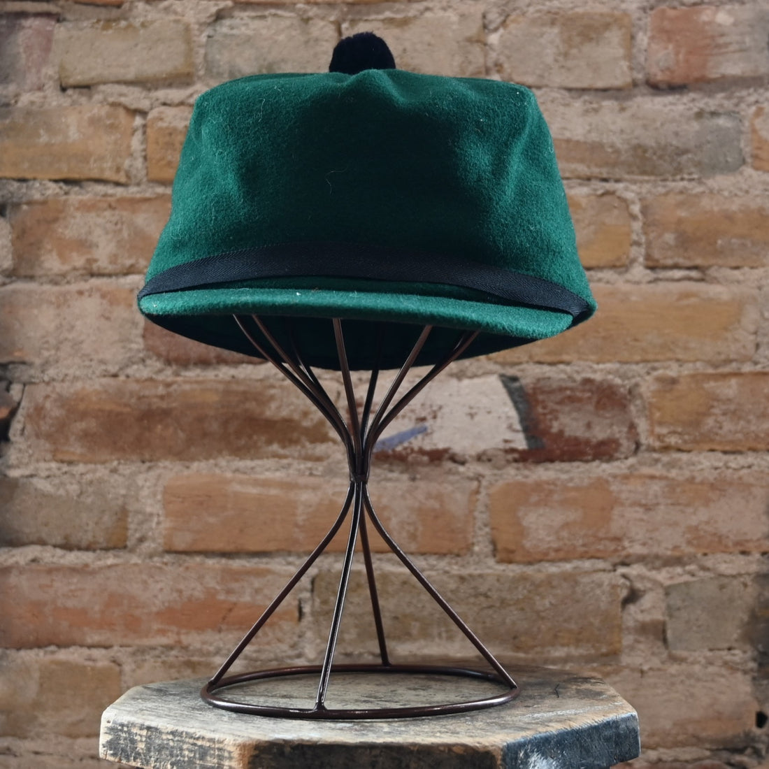 View of front of hat