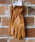 Goatskin Roper Glove W/Reinforced Palm & Elastic Back In Saddle Brown view of gloves