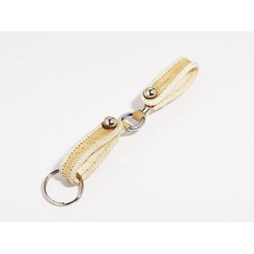 Rawhide Alpaca Hobble Key Ring W/Nickel-Atomic 79