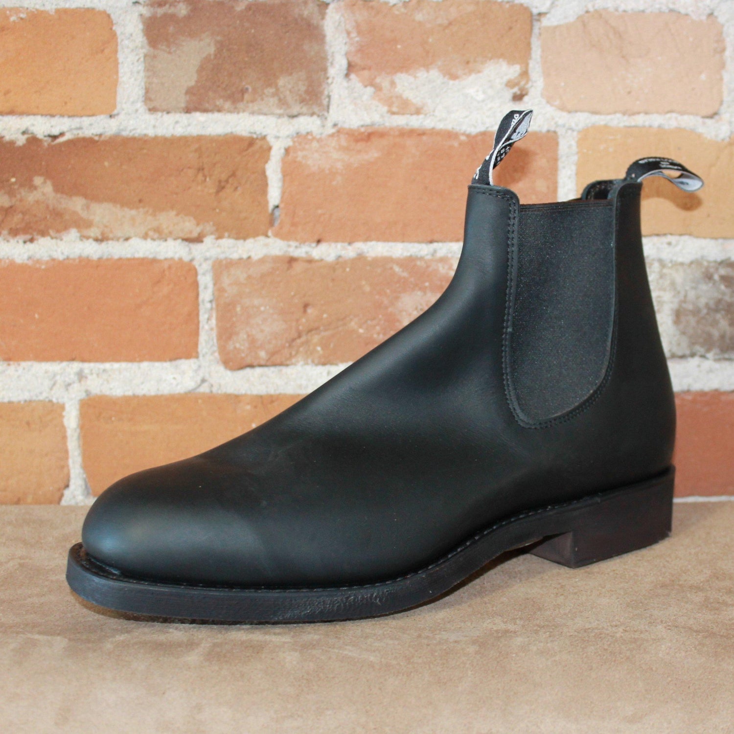 R.M. Williams Gardener Work Boot in Greasy Kip Black Leather-Atomic 79