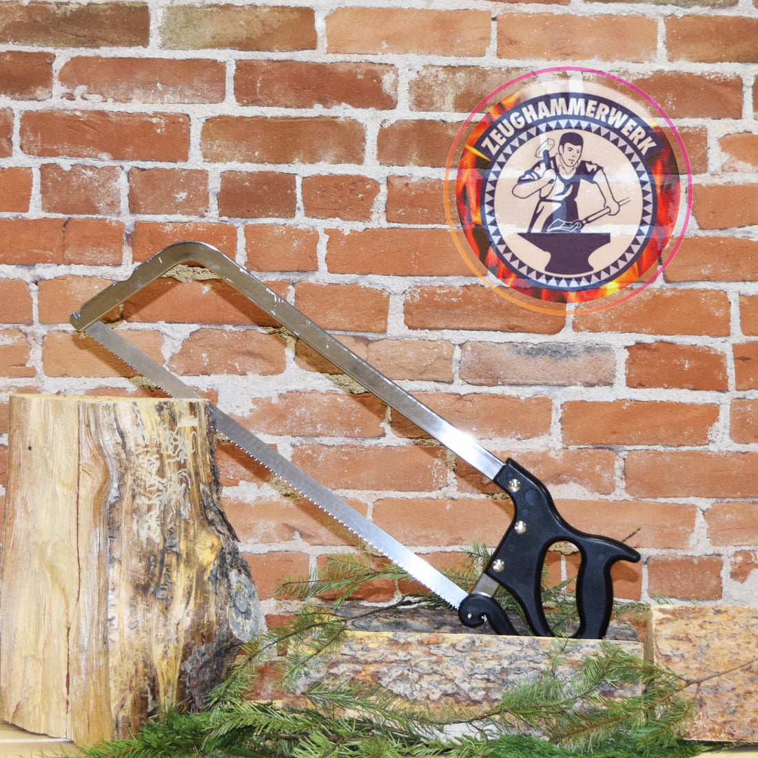 Mueller Bone-saw, complete stainless steel, 50 cm, with "quick-fixing" blade