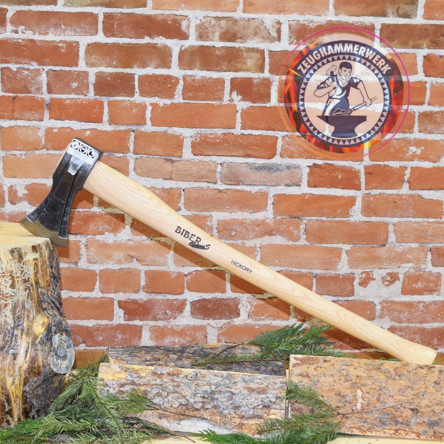 Mueller Splitting axe &quot;Beaver&quot; 1800g, Classic-5, hickory handle