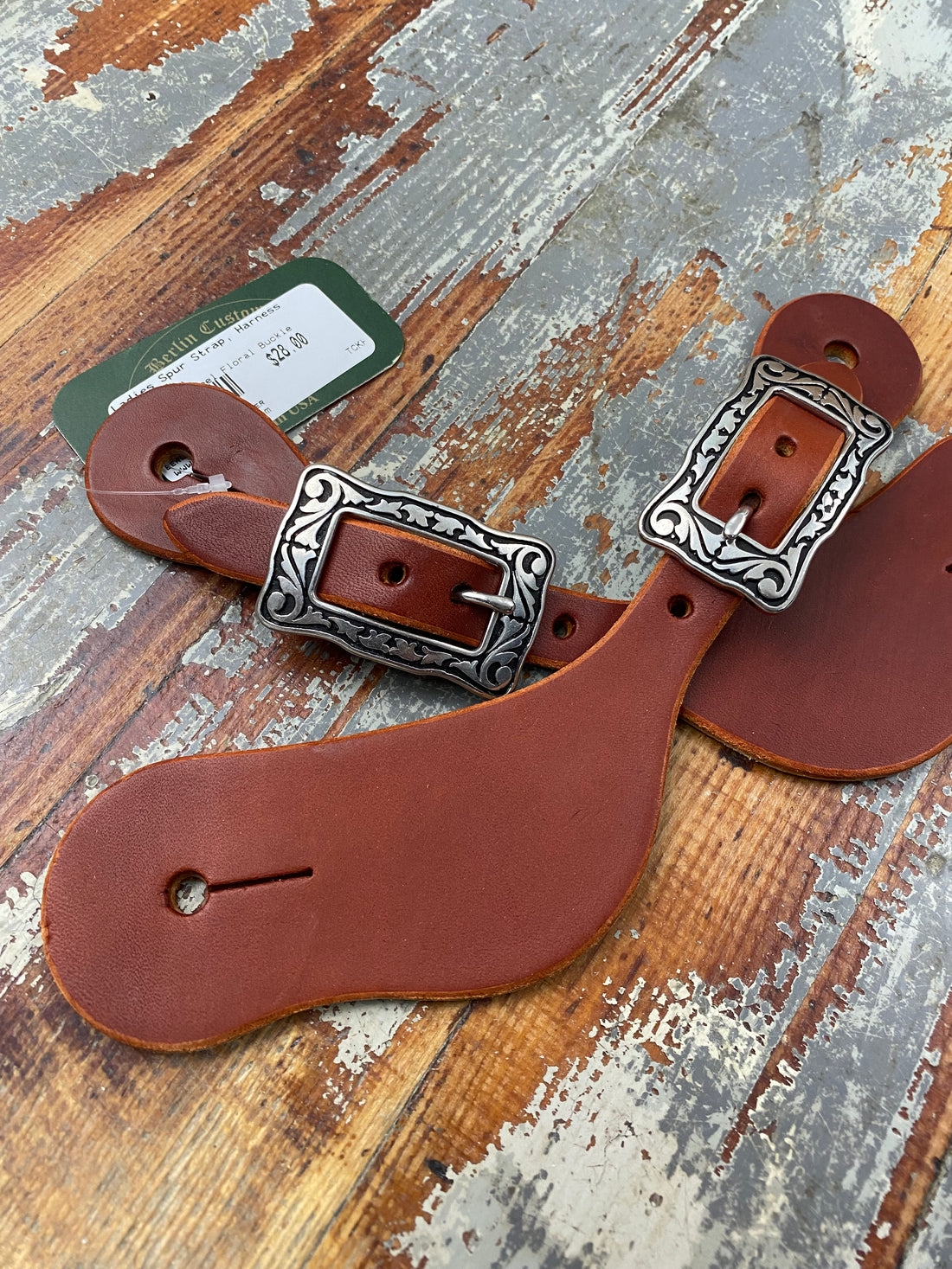 Ladies Spur Strap, Harness Leather