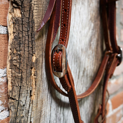 Berlin Custom Leather Double Stitched  Browband Headstall