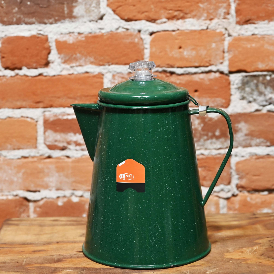 Classic Black Percolator Enamelware Camping Coffee Pot - 12 Cup