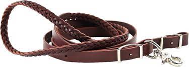 Lone Star Tack 5 Plait Braided Roping Rein with Conways and Scissor Snap