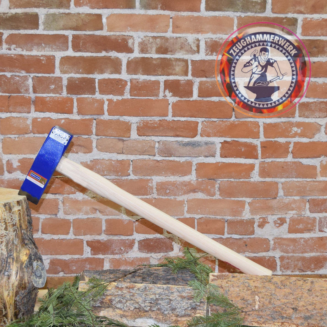 Mueller Stone splitting hammer, 3500g, ash handle