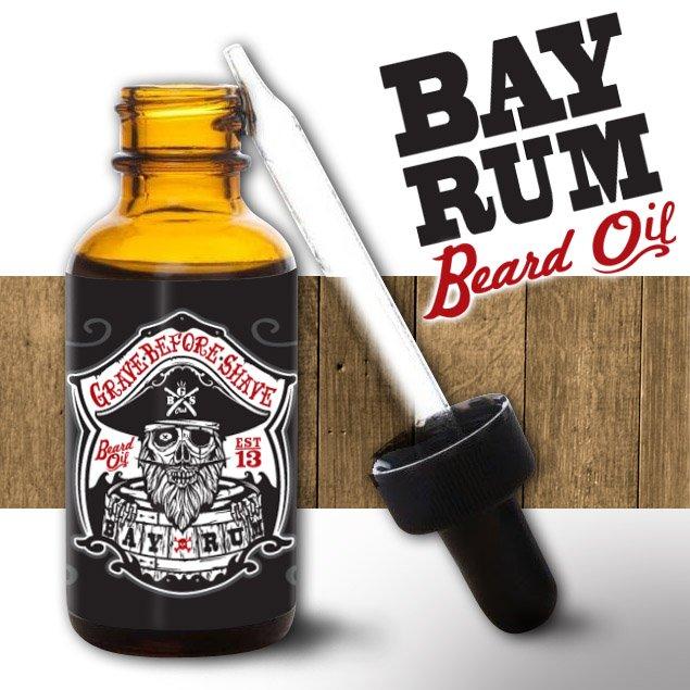 Grave Before Shave Beard Oil in Bay Rum Scent-Atomic 79